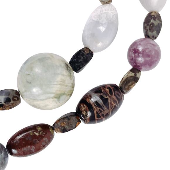 Jay King DTR Multi Gemstone Necklace, Sterling Silver Carnelian Sodalite Jasper - Picture 5 of 12